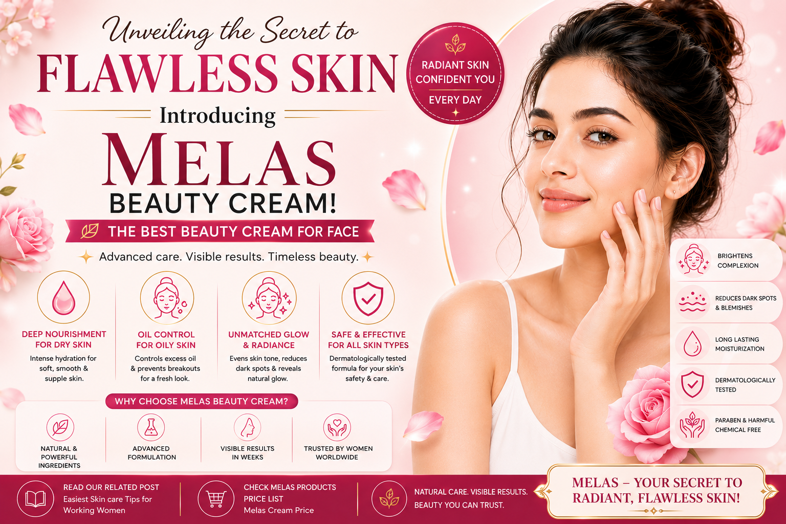 Unveiling the Secret to Flawless Skin, Introducing Melas Beauty Cream!