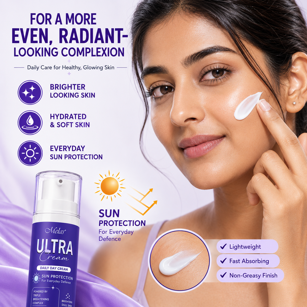 Melas Ultra Cream – Brightening Day Cream with Sun Protection