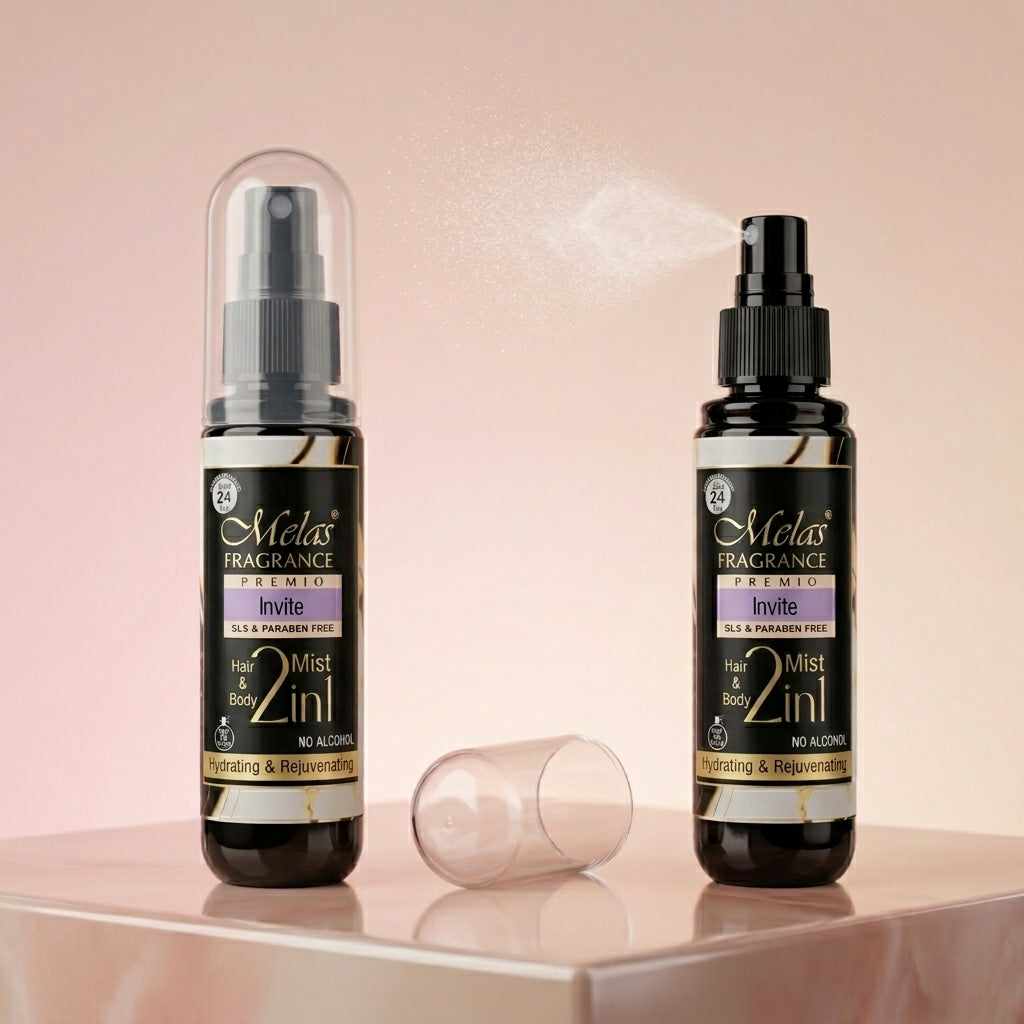 2 in 1 Set of 4 Perfume Body & Hair Mist