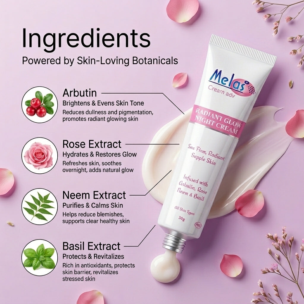 Melas Brightens Up Combo of Facewash, Night & Day Cream