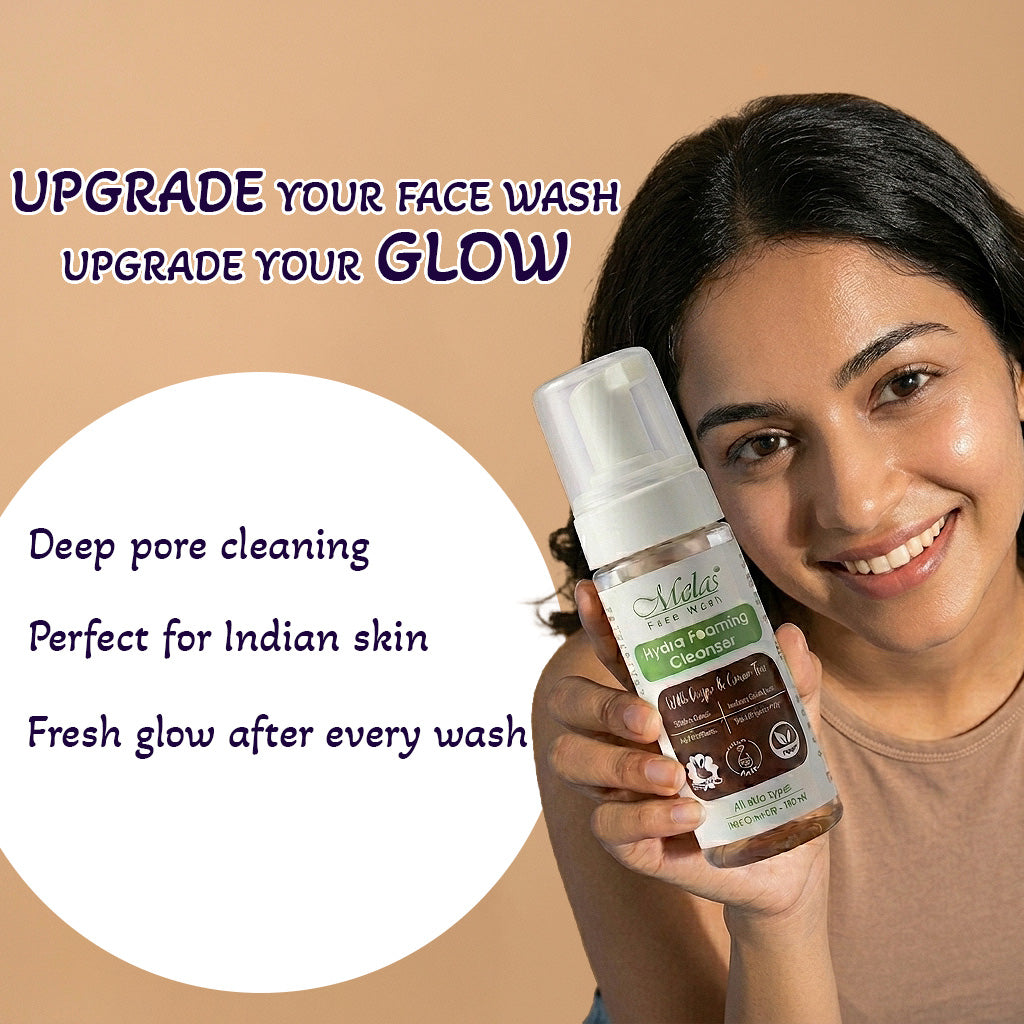Melas Hydra Foaming Face Cleanser with Coffee & Green Tea