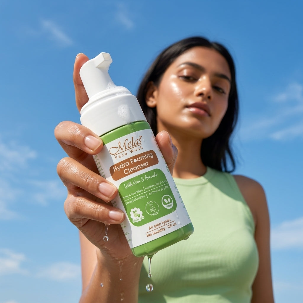 Melas Hydra Foaming Face Cleanser with Kiwi & Avocado