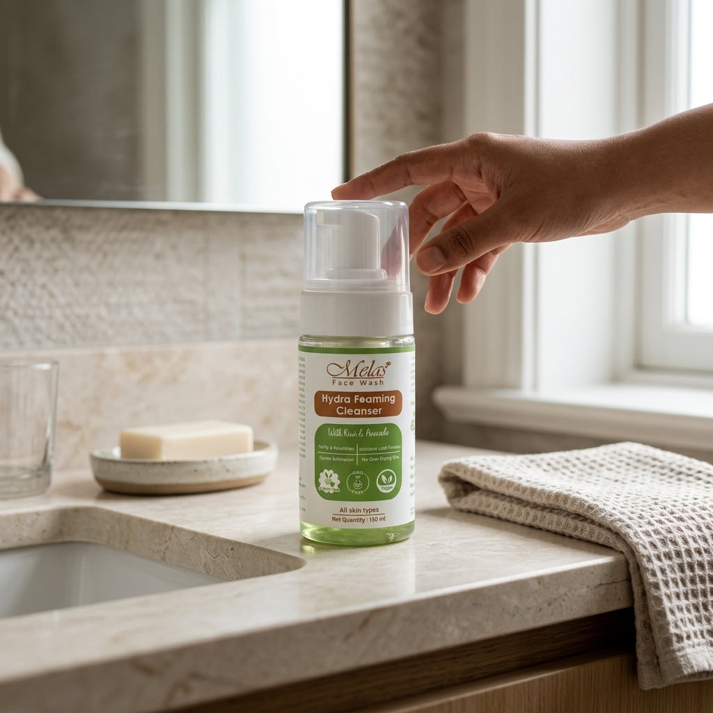 Melas Hydra Foaming Face Cleanser with Kiwi & Avocado