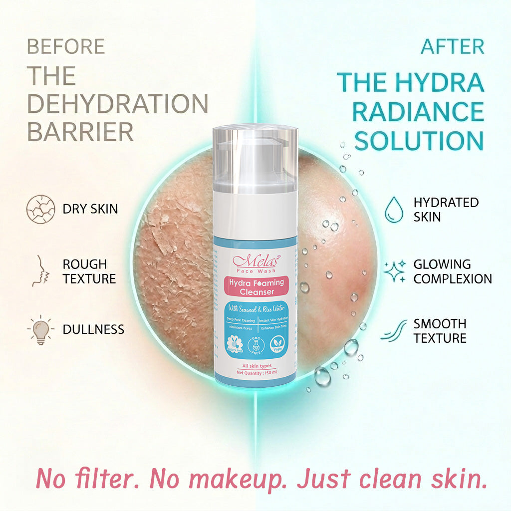 Melas Hydra Foaming Face Cleanser with Seaweed & Rice Water
