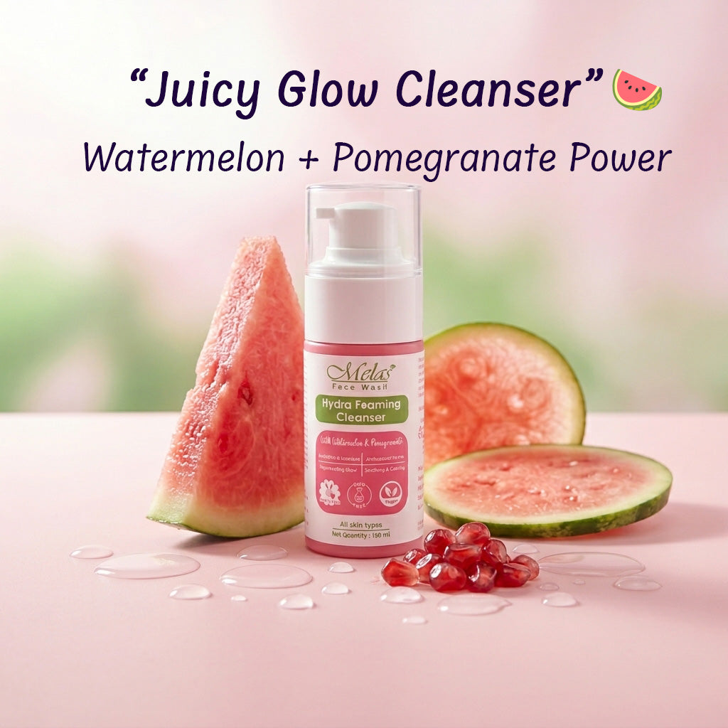 Melas Hydra Foaming Face Cleanser with Watermelon & Pomegranate
