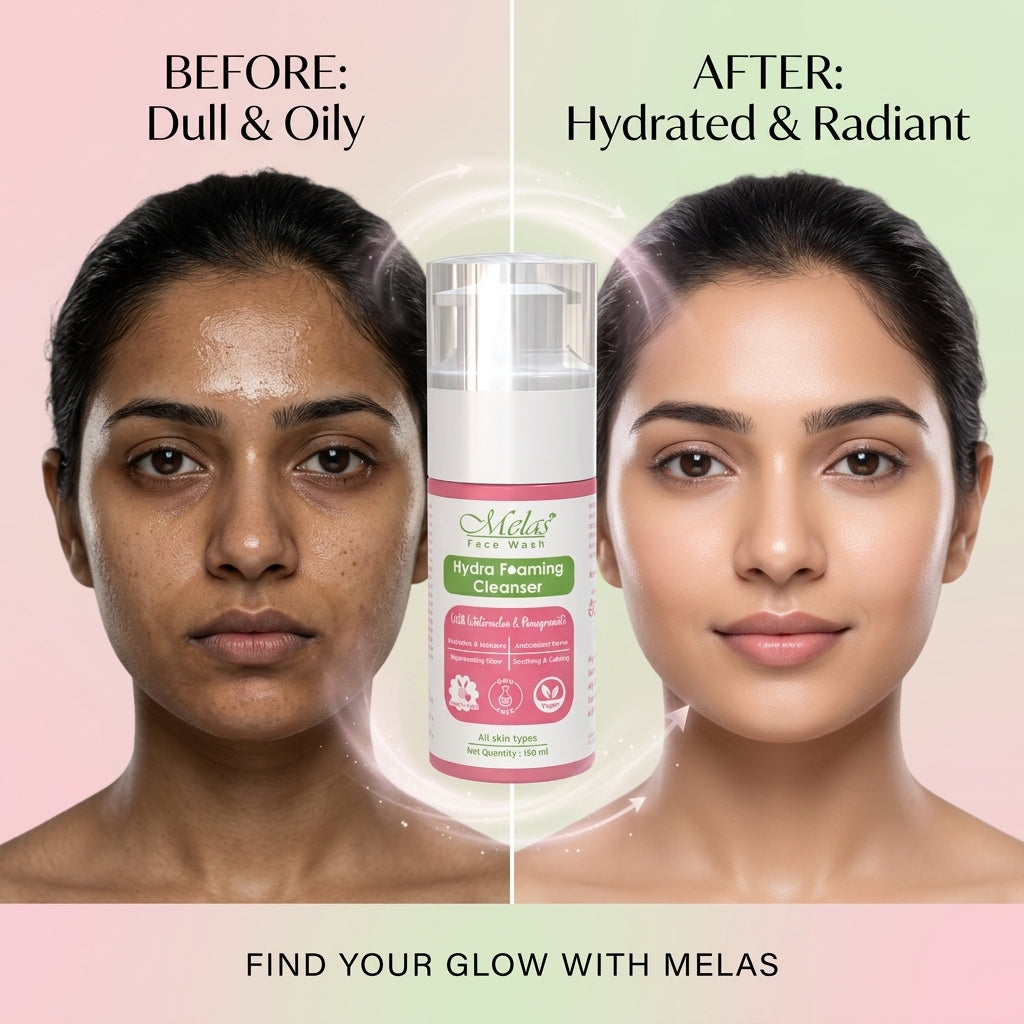 Melas Hydra Foaming Face Cleanser with Watermelon & Pomegranate