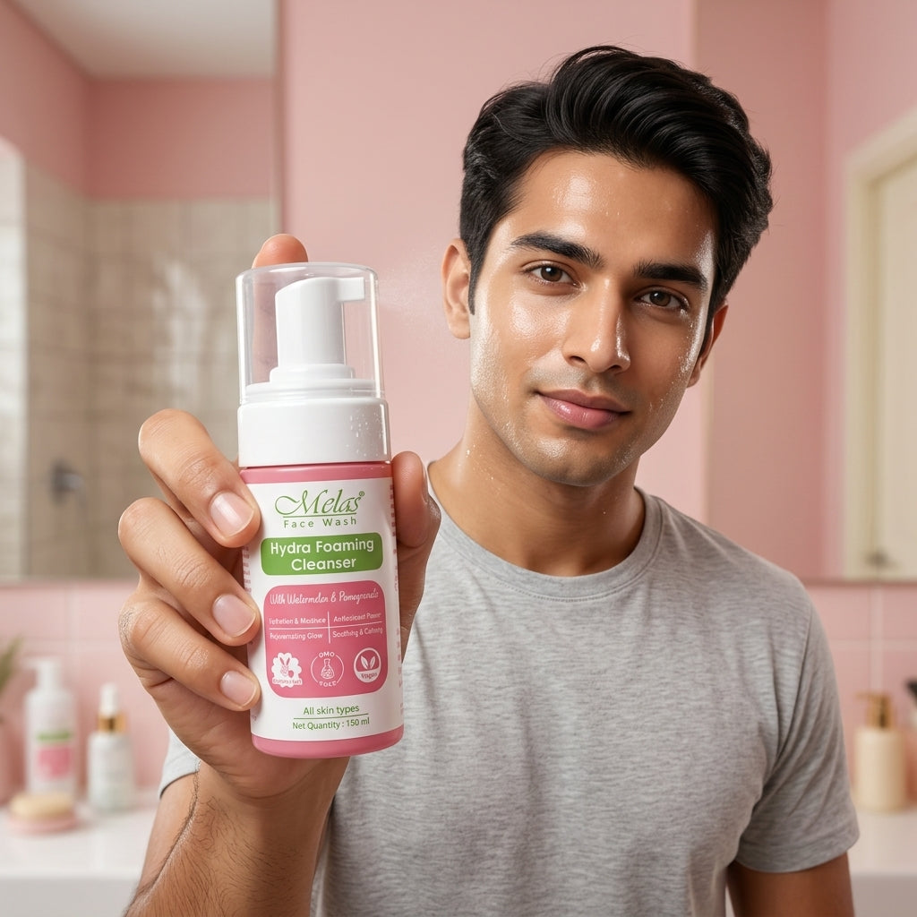Melas Hydra Foaming Face Cleanser with Watermelon & Pomegranate