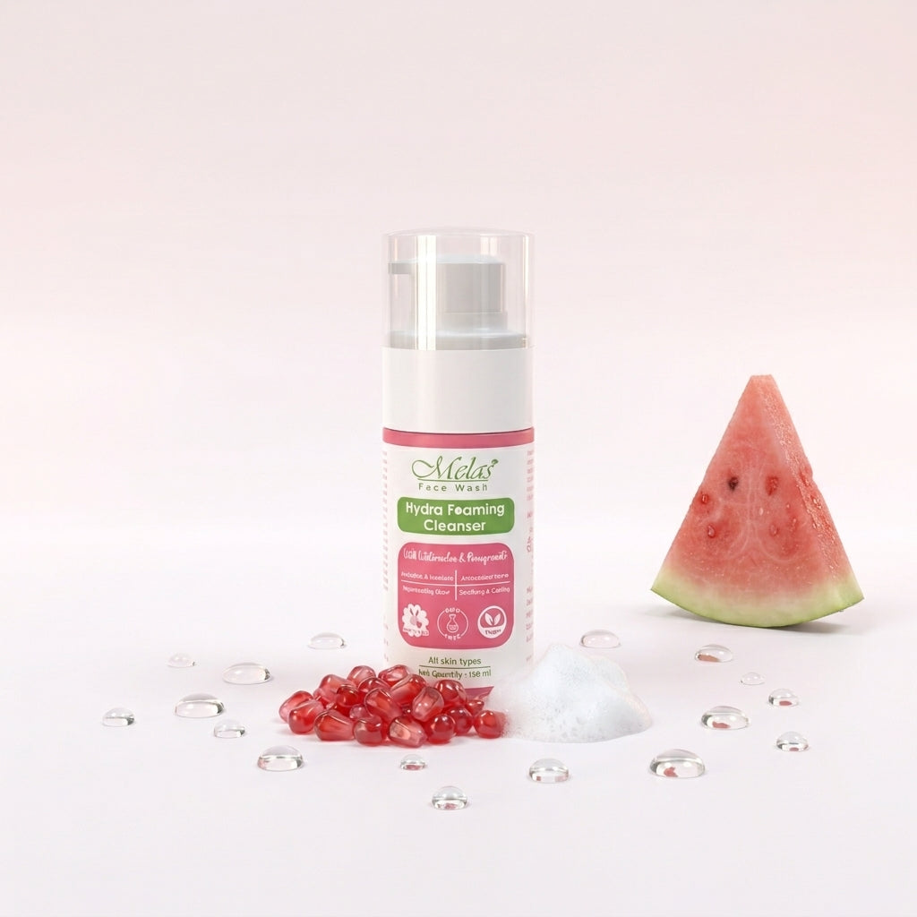 Melas Hydra Foaming Face Cleanser with Watermelon & Pomegranate
