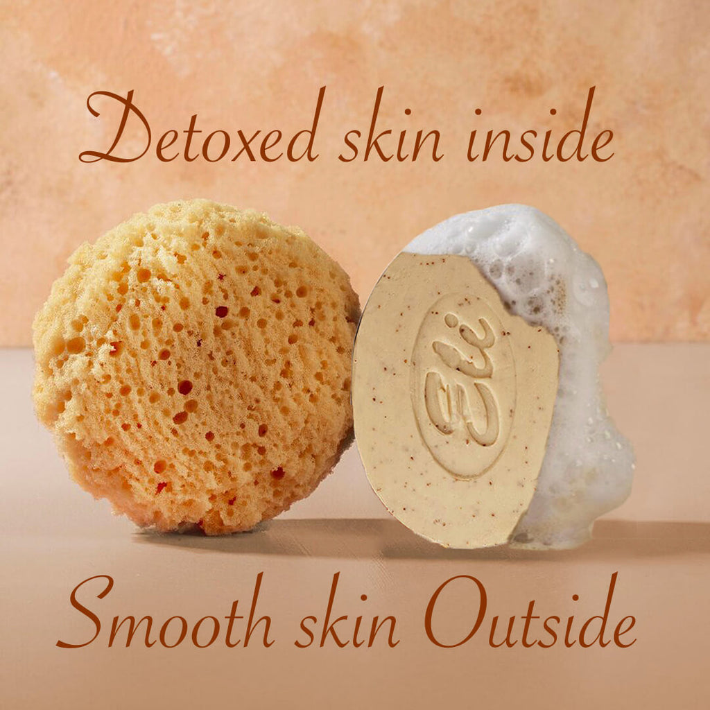 Scrub Soap Natural Multani Mitti & Walnut Soap (Pack of 8 )