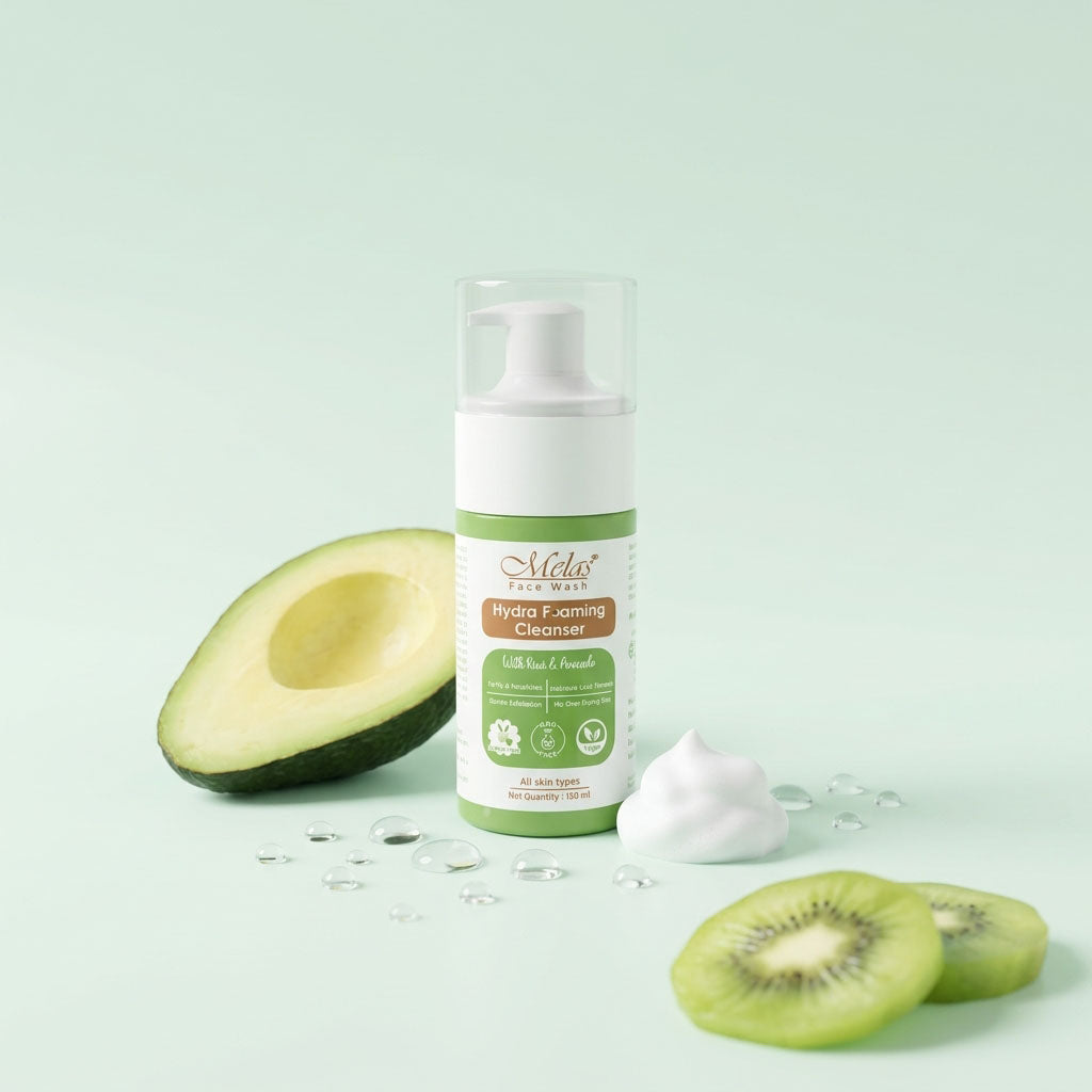 Melas Hydra Foaming Face Cleanser with Kiwi & Avocado