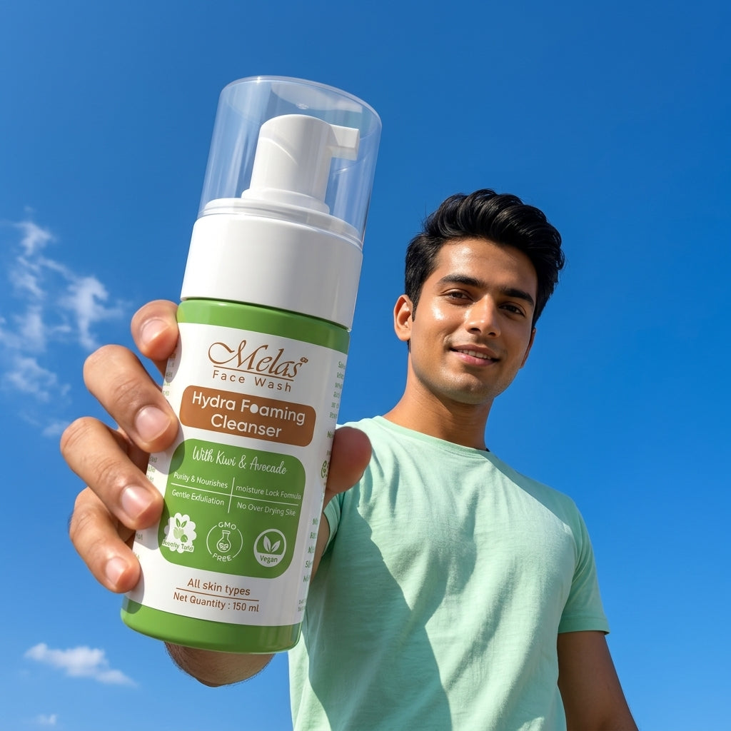 Melas Hydra Foaming Face Cleanser with Kiwi & Avocado